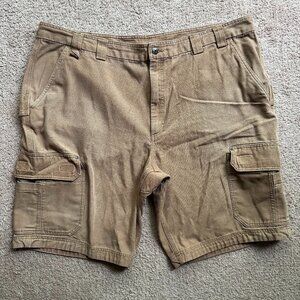 Duluth Shorts Mens 48x11.5 High Rise Brown Cargo Pockets